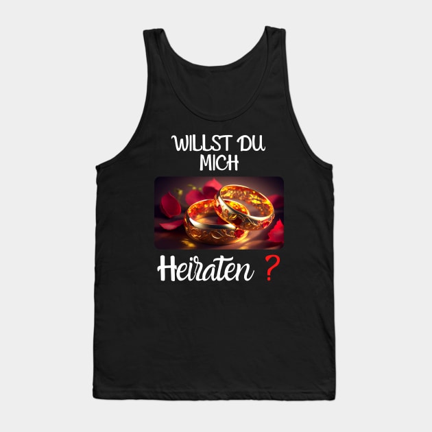 Will You Marry Me? 2 (en) Marriage Proposal Tank Top by PD-Store